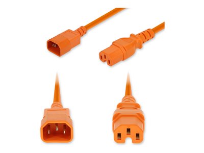 AddOn - Power cable - IEC 60320 C14 to IEC 60320 C15