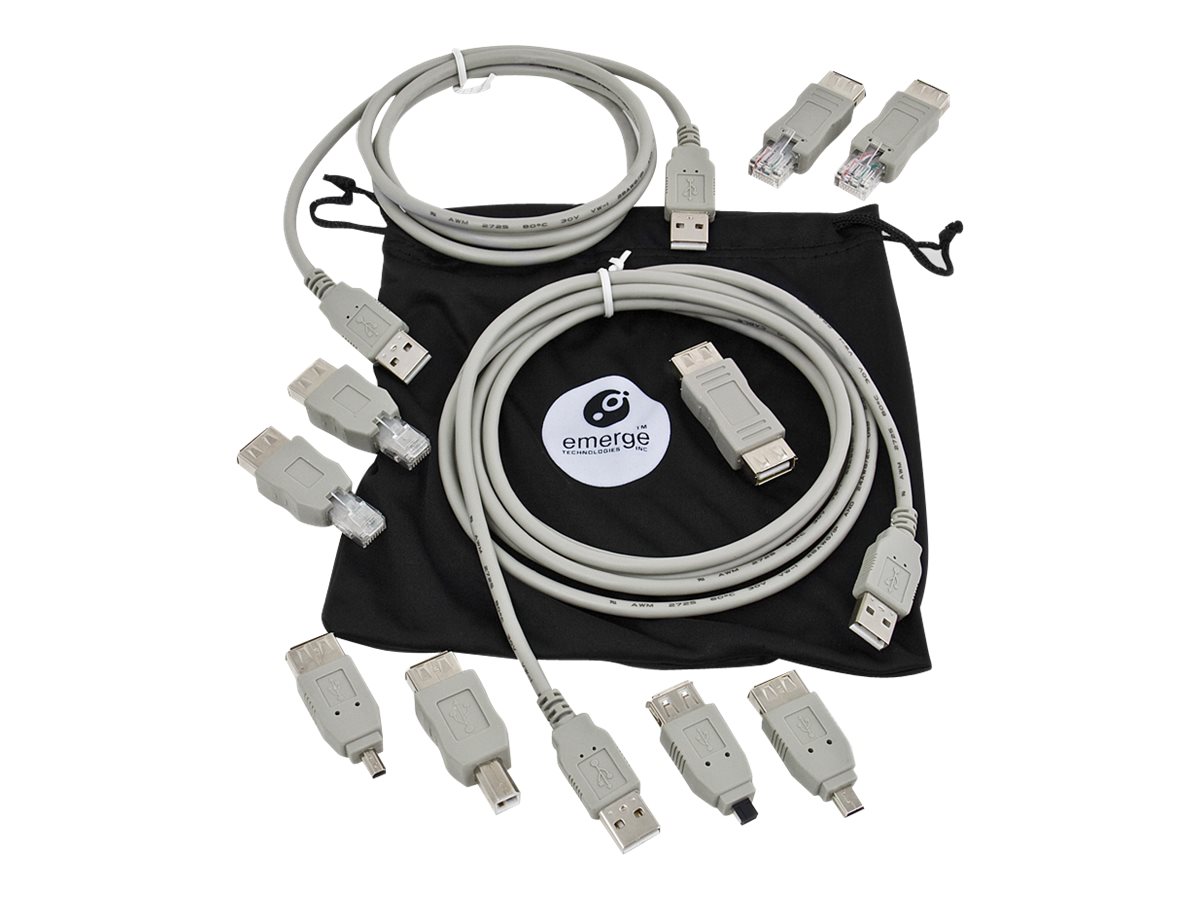 Emerge ETCABLEKIT6 - USB / network / phone cable kit