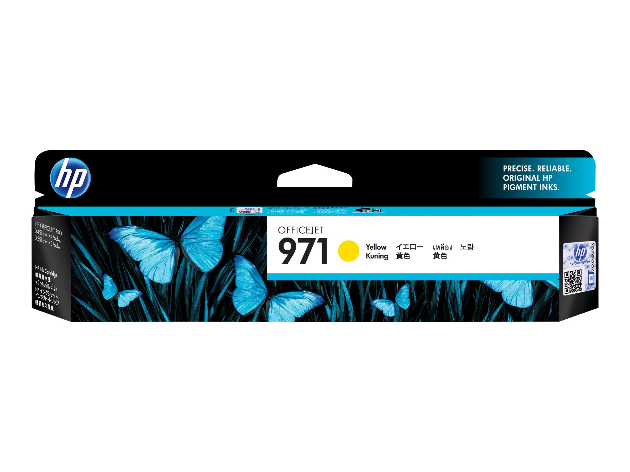 HP 971 yellow original ink Usage / lifestyle Multi-angle 72520