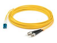 AddOn 10m ST to LC OS1 Yellow Patch Cable