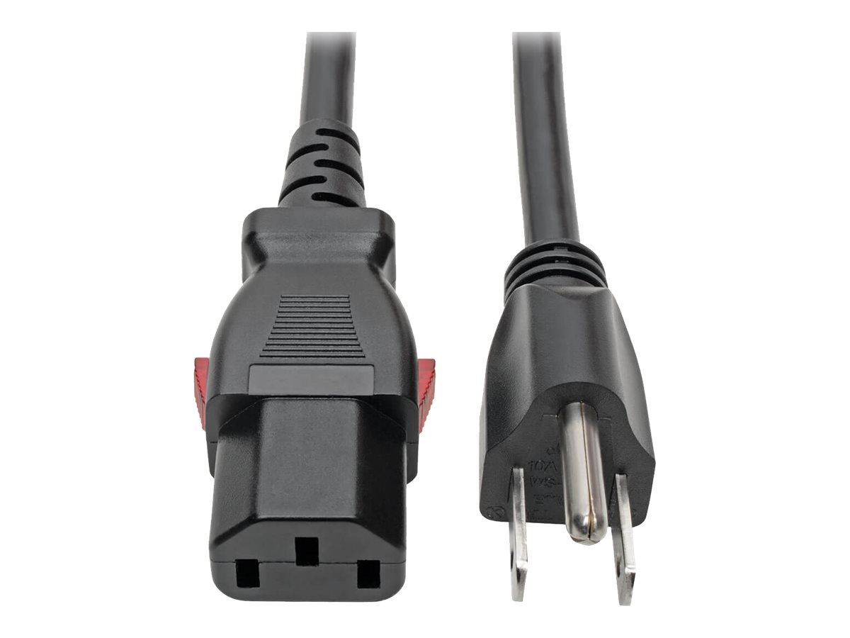 Eaton Tripp Lite Series Computer Power Cord, NEMA 5-15P to Locking C13