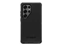 OtterBox Defender Series Pro - Back cover for cell phone - rugged - silicone, thermoplastic elastomer (TPE), polycarbonate - black - for Samsung Galaxy S25 Ultra