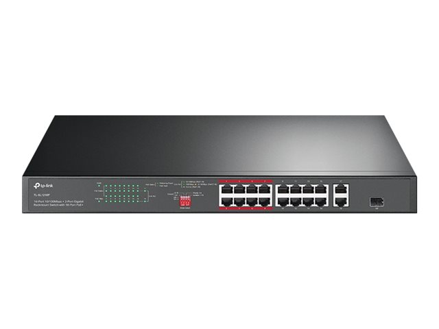 Tp Link Jetstream Tl Sl1218p V1 Switch 16 Ports Unmanaged Rack Mountable