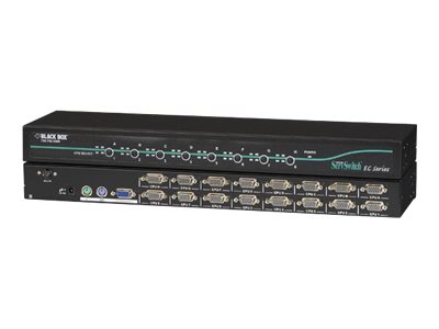 Black Box ServSwitch EC for PS/2 and USB Servers and PS/2 Consoles - KVM  switch - 16 ports