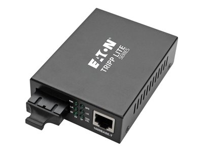 Eaton Tripp Lite Series Gigabit Multimode Fiber to Ethernet Media Converter, 10/100/1000 SC, International Power Supply, 850 nm, 550 m (1,804 ft.)