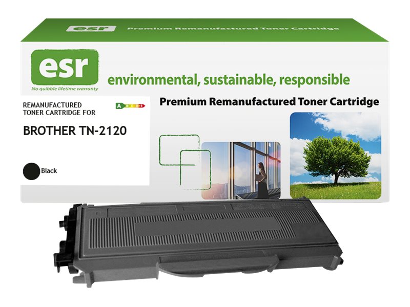 ESR Toner cartridge compatible with Brother TN-2120BK black remanufactured 2.600 pages