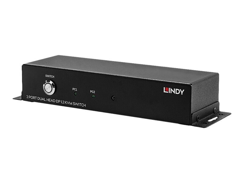 Lindy Compact 2 Port KVM Switch - commutateur écran-clavier-souris