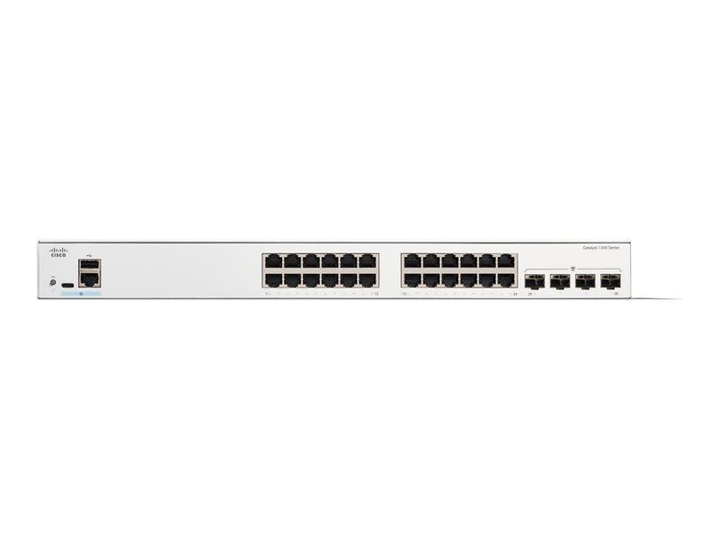 Cisco Catalyst 1300-24T-4G - commutateur - 24 ports - Gr - Montable sur rack