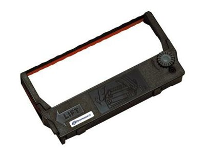 Dataproducts Black, red 0.5 in x 22 ft remanufactured print ribbon 