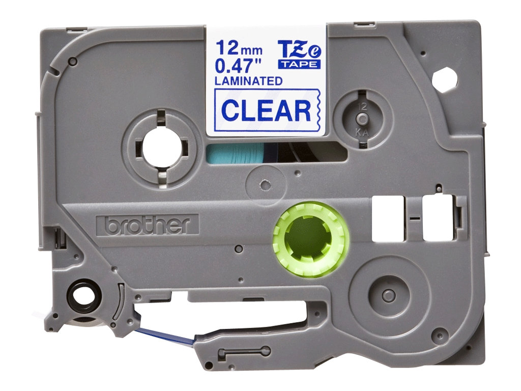 BROTHER Ruban TZe133 12mm Bleu sur fond