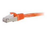C2G 7ft Cat6 Ethernet Cable - Snagless Shielded (STP) - Orange