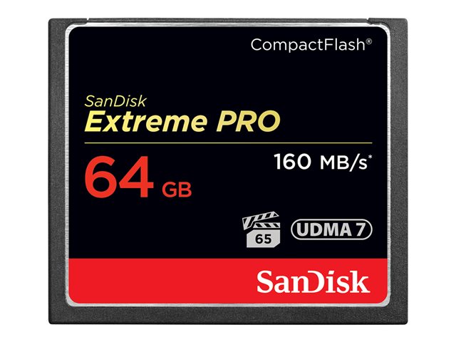 Image of SanDisk Extreme Pro - flash memory card - 64 GB - CompactFlash
