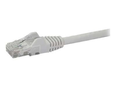 StarTech.com 5ft CAT6 Ethernet Cable, 10 Gigabit Snagless RJ45 650MHz 100W PoE Patch Cord, CAT 6 10GbE UTP Network Cable w/Strain Relief, White, Fluke Tested/Wiring is UL Certified/TIA - Category 6 - 24AWG (N6PATCH5WH) - Patch cable - RJ-45 (M) to RJ-45 (M) - 1.52 m - UTP - CAT 6 - snagless - white