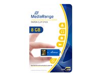 MediaRange Nano 8GB USB 2.0 Blå
