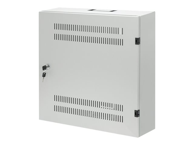 INTELLINET Low-Profile 19inch Wall Mount Cabinet with 4U Horizontal and 2U Vertical Rails 170mm 6.7 