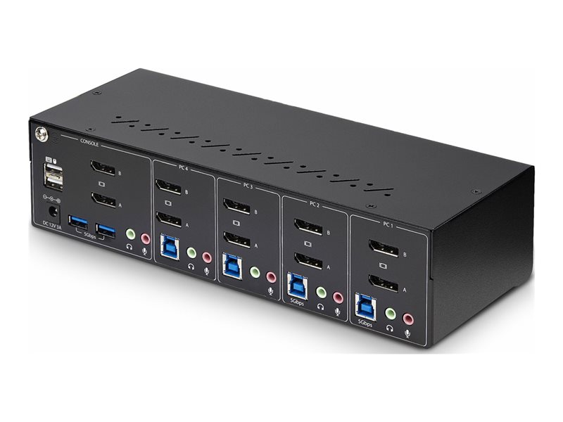 StarTech.com Switch KVM 4 Ports DisplayPort, KVM 4K