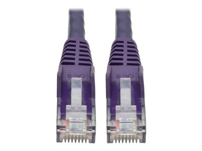 Tripp Lite 2ft Cat6 Snagless Molded Patch Cable UTP Purple RJ45 M/M 2'
