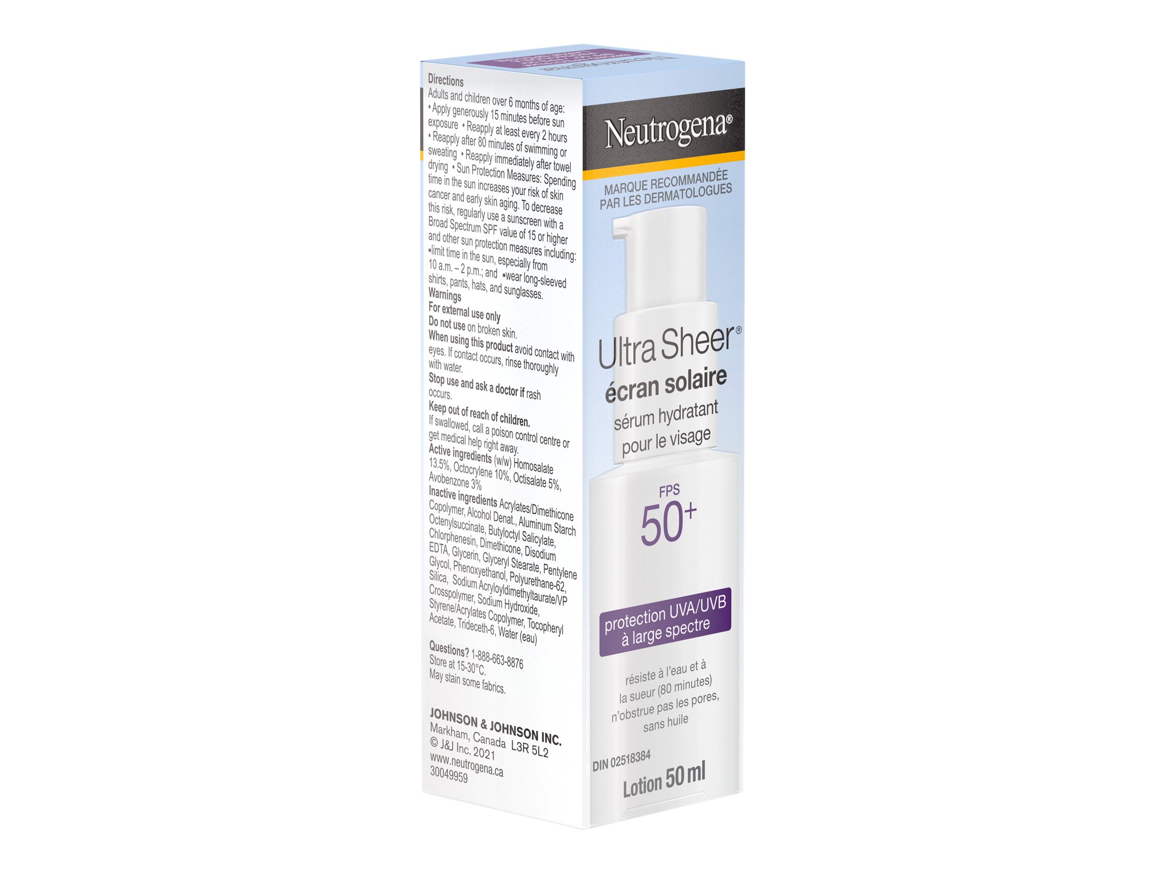 Neutrogena Ultra Sheer Moisturizing Face Serum Sunscreen - 50ml