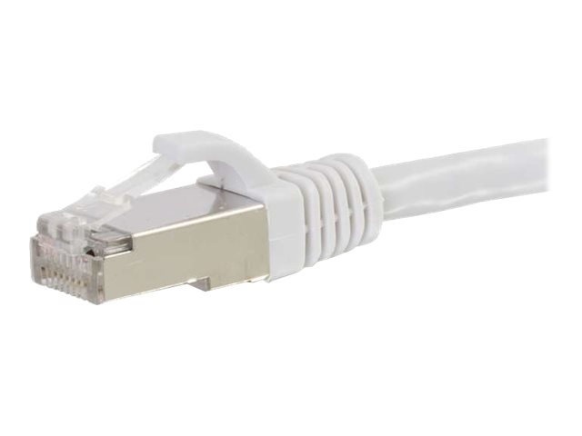 C2G Cat6a Booted Shielded (STP) Network Patch Cable - patch kabel - 1 m - bílá – foto 3