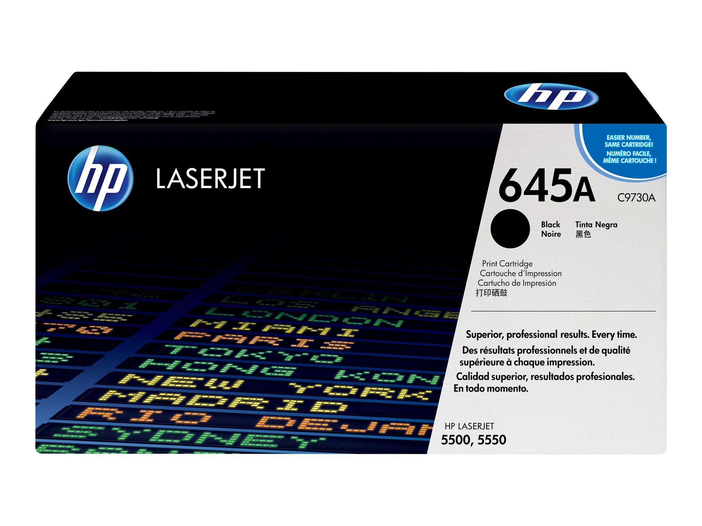 Hp 645a Black Original Laserjet Toner Cartridge C9730a Hp 645a Black Original Laserjet Toner Cartridge C9730a