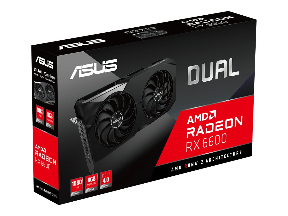 ASUS DUAL-RX6600-8G - Graphics card | www.shi.com