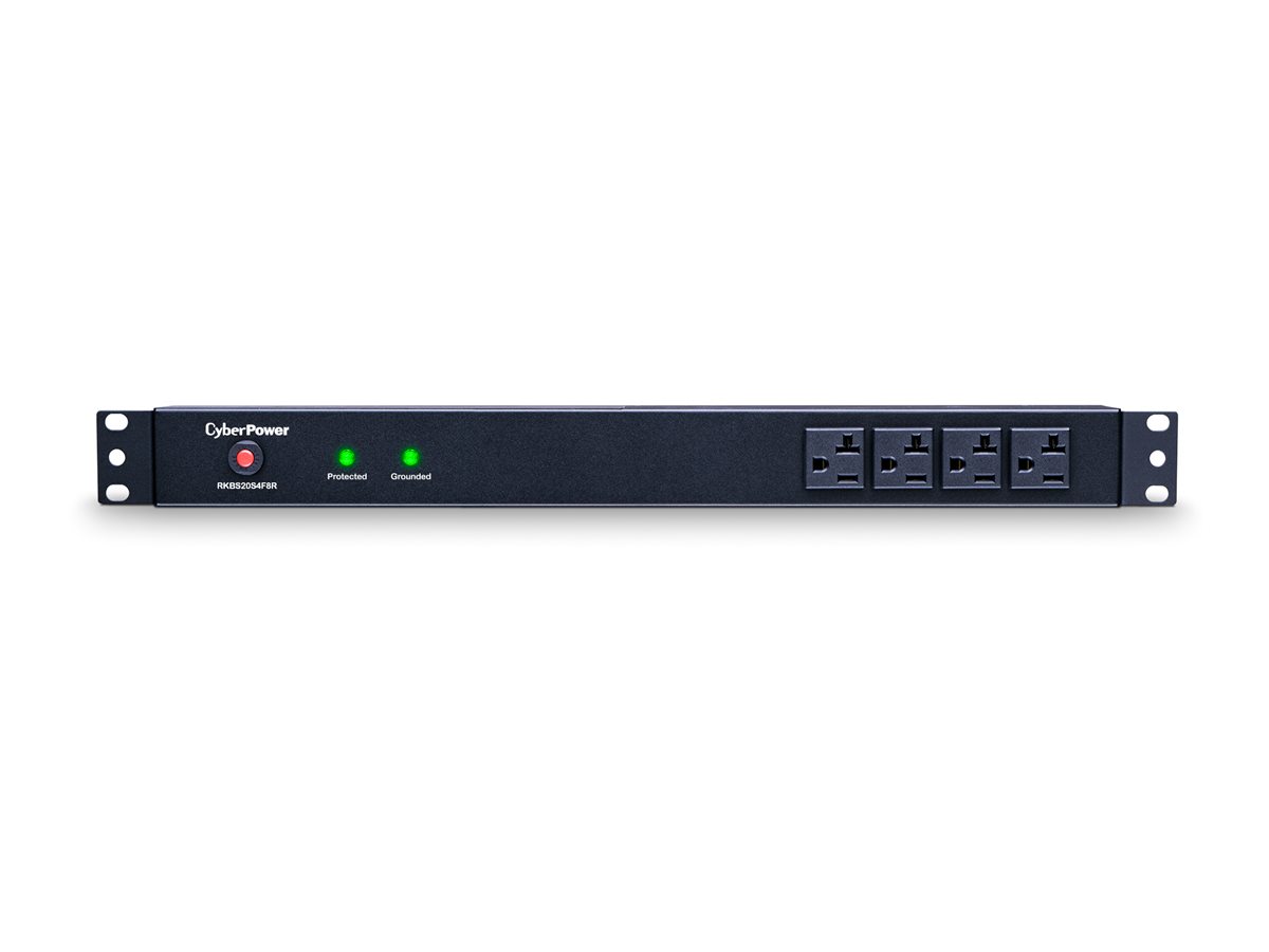 CyberPower Rackbar Surge Protection RKBS20S4F8R Zero-U/1U