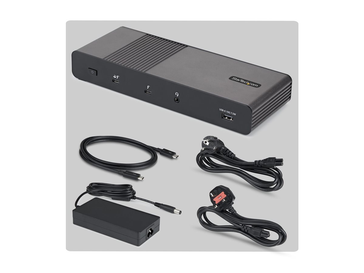 Startech - dokovací stanice - USB4 / Thunderbolt 4 / Thunderbolt 5 - 2 x DP, 2 x HDMI - 1GbE, 2.5GbE - kompatibilní s TAA – foto 3