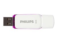 Philips FM64FD70B Snow edition 2.0 64GB USB 2.0 Lilla Hvid