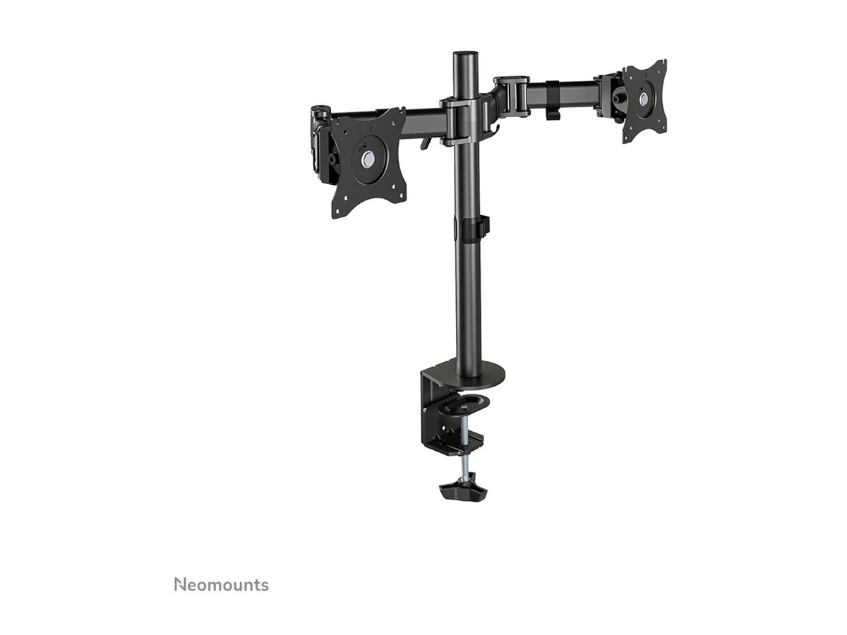 NEOMOUNTS Flat Desk Mount 2 screens Blk