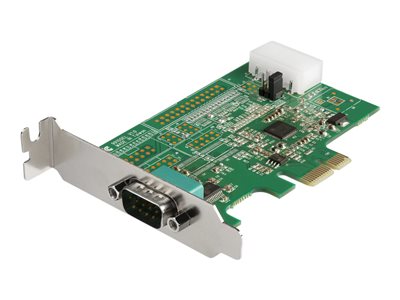 StarTech.com 1-port PCI Express RS232 Serial Adapter Card, PCIe RS232 Serial Host Controller Card, PCIe to Serial DB9 COM Port, 16950 UART, Low Profile Expansion Card, Windows/macOS/Linux