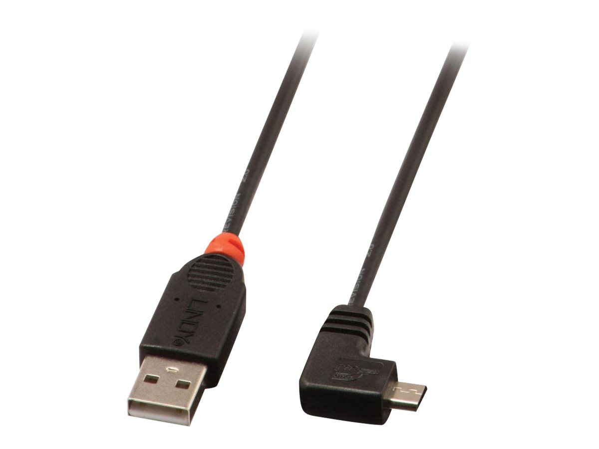 LINDY USB 2.0 Type A/Micro-B 90 1m