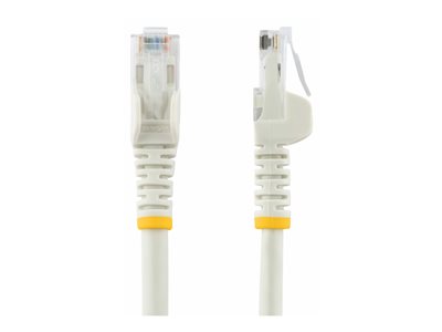Startech 12ft CAT6 Ethernet Cable, 10 Gigabit Snagless RJ45 650MHz 100W PoE Patch Cord, CAT 6 10GbE UTP Network Cable w/Strain Relief, White, Wiring is UL Certified/TIA - Category 6 - 24AWG (N6PATCH12WH) - Patch cable - RJ-45 (M) to RJ-45 (M) - 3.7 m - UTP - CAT 6 - molded, snagless - white