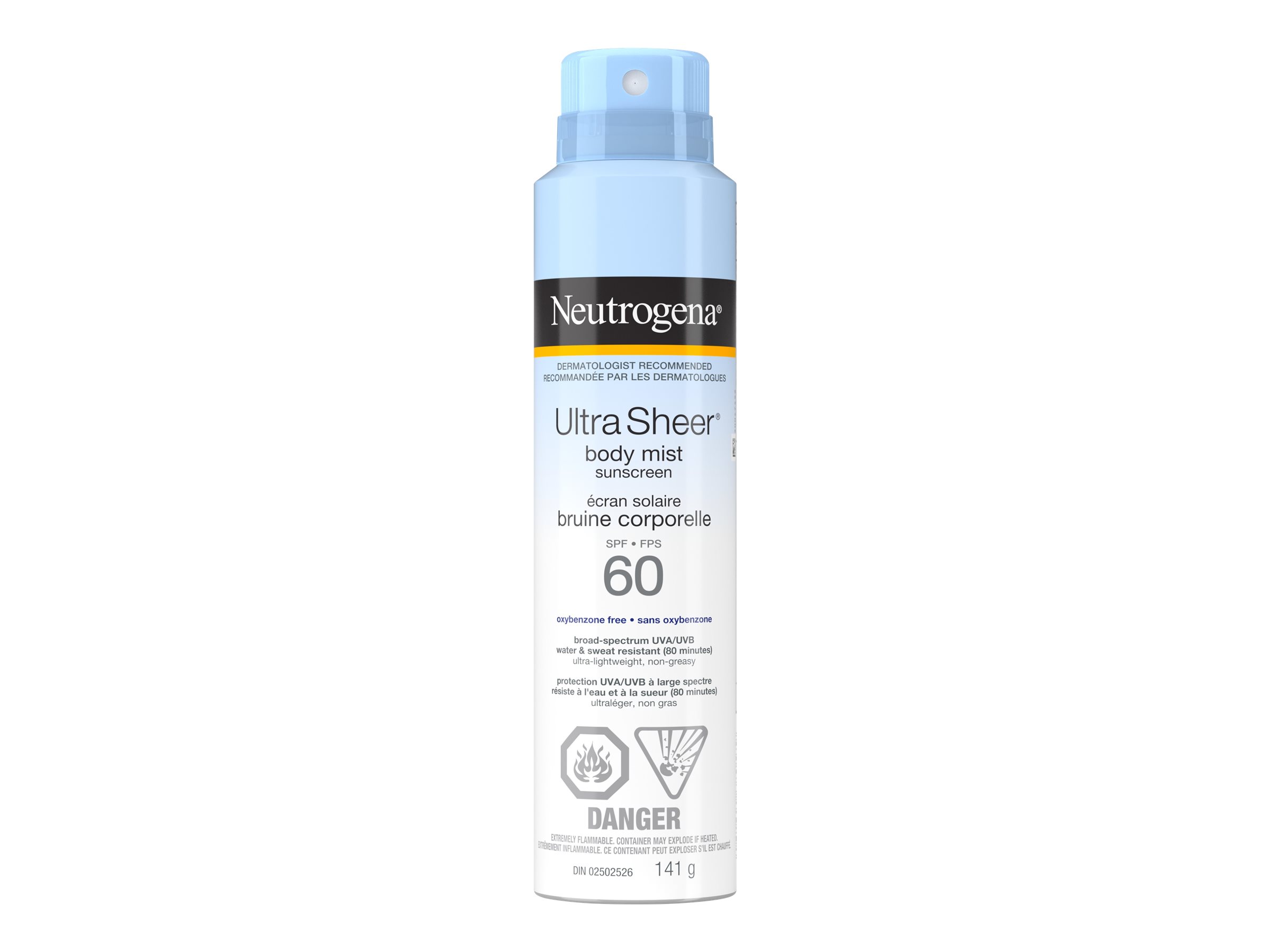 NEUTROGENA U/SHEER SPRAY 141G/SPF60