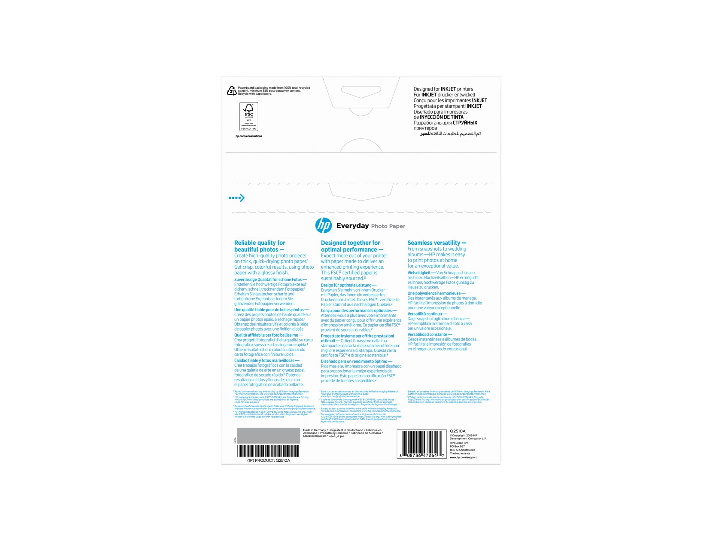 HP MV PAPIER PHOTO POLYVALENT H