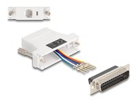 DeLOCK Assembly Kit Seriel adapter Hvid