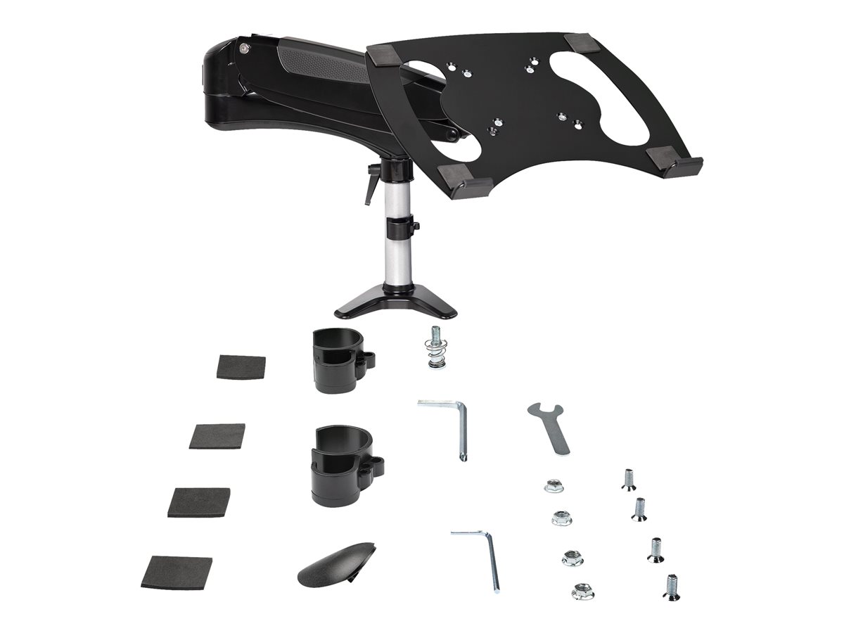 StarTech.com Desk Mount Laptop Arm, Full Motion Articulating Arm for Laptop or Single 34 inch Monitor, VESA Mount Laptop Tray Bracket, Ergonomic Adjustable Notebook Stand, Desk-Clamp - Tilt/Swivel/Rotate (ARMUNONB1) stojan - nastavitelné rameno s plným rozsahem pohybu - pro monitor / notebook - černá – foto 3