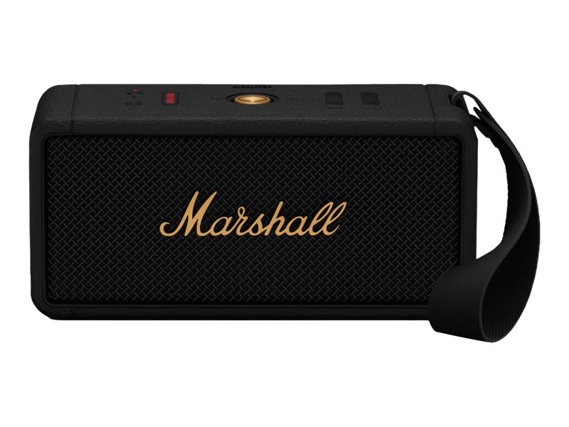 Marshall Middleton Portable Bluetooth Speaker - Black and Brass - 1006034