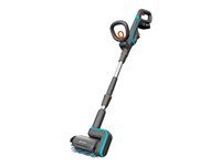 Gardena Battery Multi Cleaner AquaBrush Patio, til sarte trædæk og terrasser Inklusive 1x 18v 2,5 Ah batteri Oplader og gummidæksel til batteri