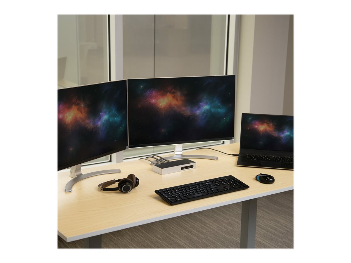 StarTech.com USB 3.0 Docking Station, Dual Monitor Laptop Docking Station with HDMI & DVI/VGA Video, 6-port USB 3.1 Gen 1 5Gbps Hub, GbE, Audio, Universal USB Type-A Dock, Windows & Mac - Dual Display Dock (DK30ADD) - dokovací stanice - USB - DVI, HDMI - 1GbE – foto 4
