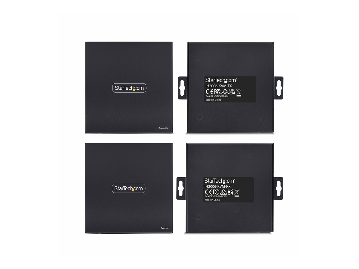 StarTech.com HDMI KVM Extender Over IP Network, 4K 60Hz, Driverless - sada vysílače a přijímače - video/audio/USB extendér - HDMI – foto 3