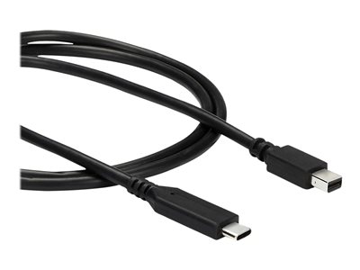 StarTech.com 3.3 ft (1 m) USB-C to DisplayPort Cable - USB Type-C to DP  Video Adapter Cable - 4K 60Hz - Black