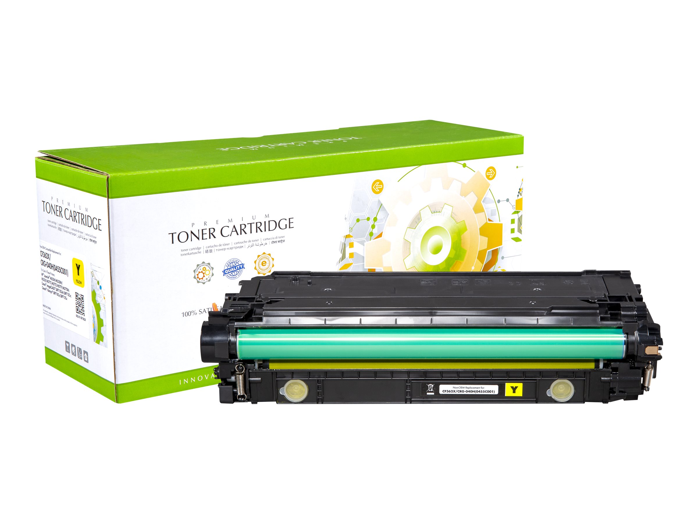 STATIC Toner cartridge compatible with HP CF362X yellow High Capacity remanufactured 9.500 pages
