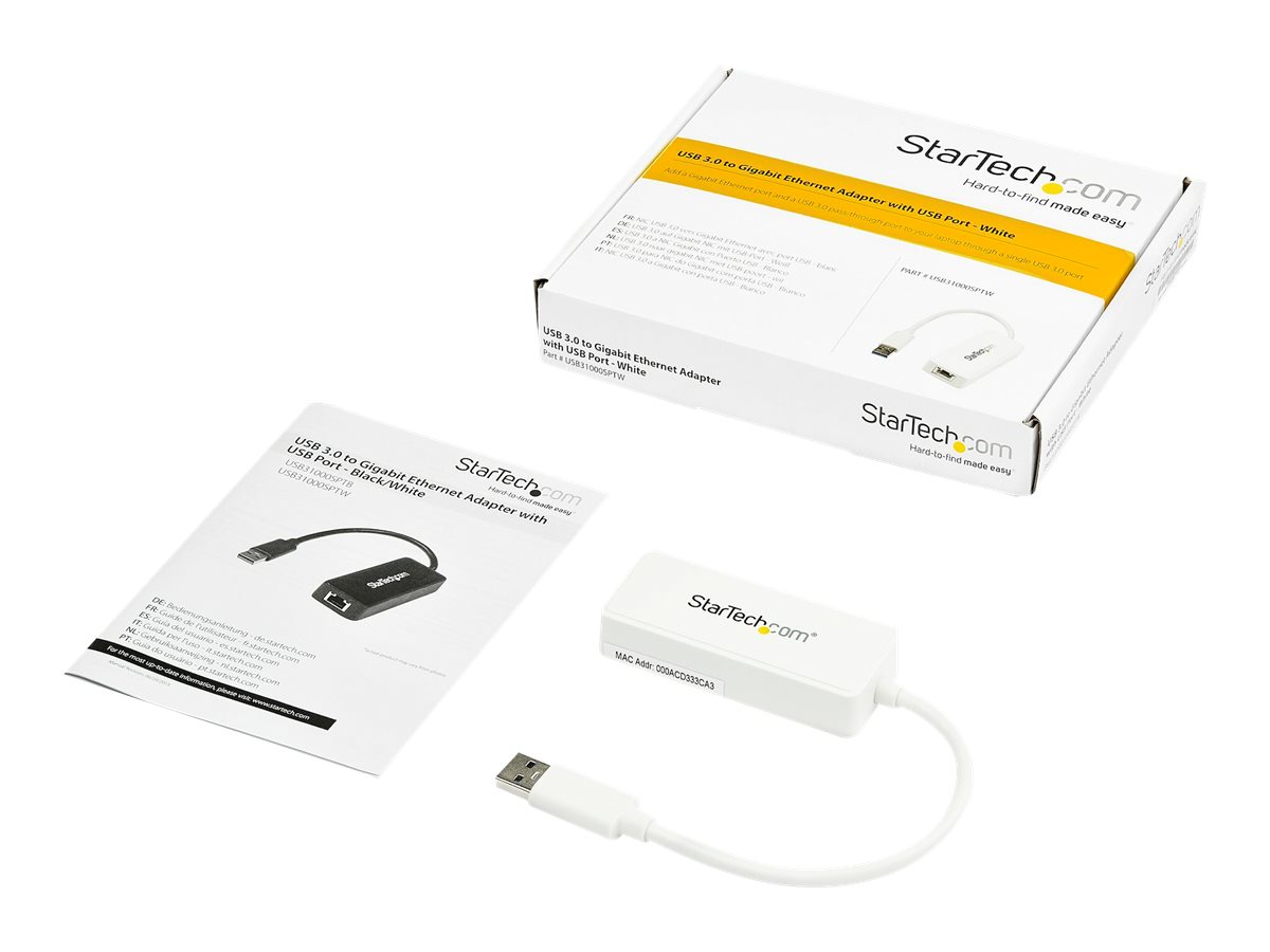 StarTech.com Adaptateur USB 3.0 vers Gigabit Ethernet pour Windows
