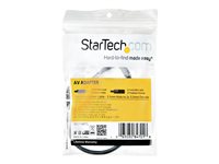 Startech 3.5mm Audio Extension Cable - Slim Audio Splitter Y Cable and Headphone Extender - Male to 2x Female AUX Cable (MUY1