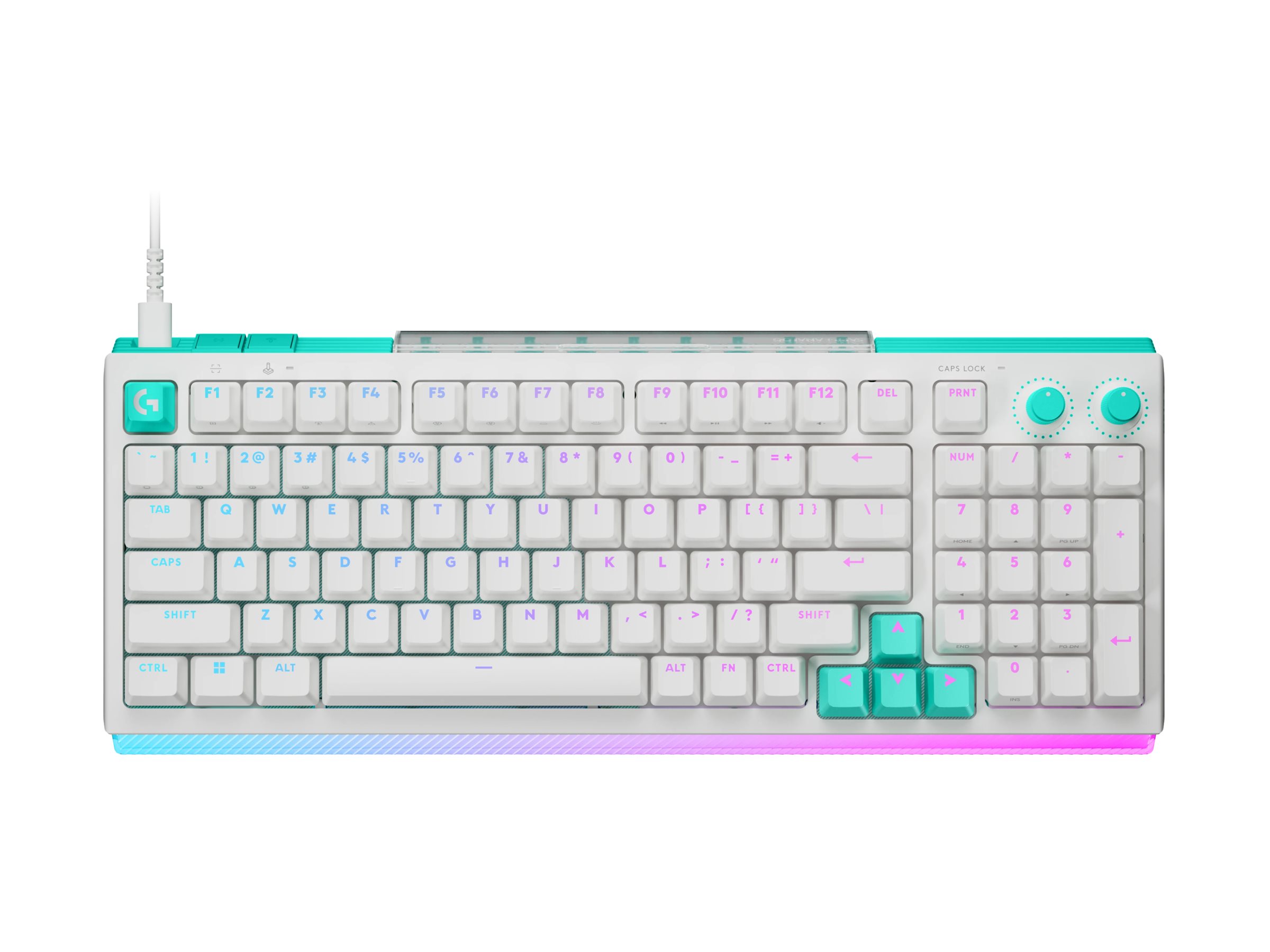 Logitech G G512 X 98, keyboard, QWERTY, US English, white Input Device