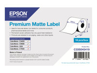 Premium - label continuous paper - matte - 1 roll(