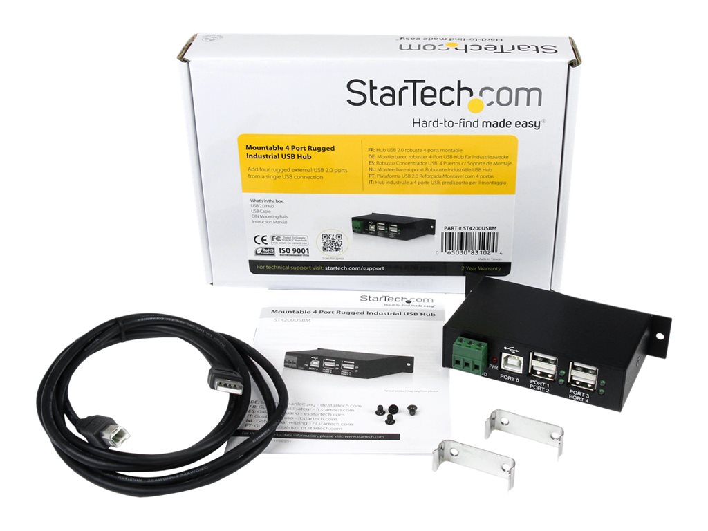 Shop  StarTech.com 4 Port USB C Hub 10Gbps - Metal Industrial USB 3.2/3.1  Gen 2 Type-C Hub - 3A/1C - USB-C or USB-A Host - Mountable - ESD/Surge  (HB31C3A1CME) - Hub 