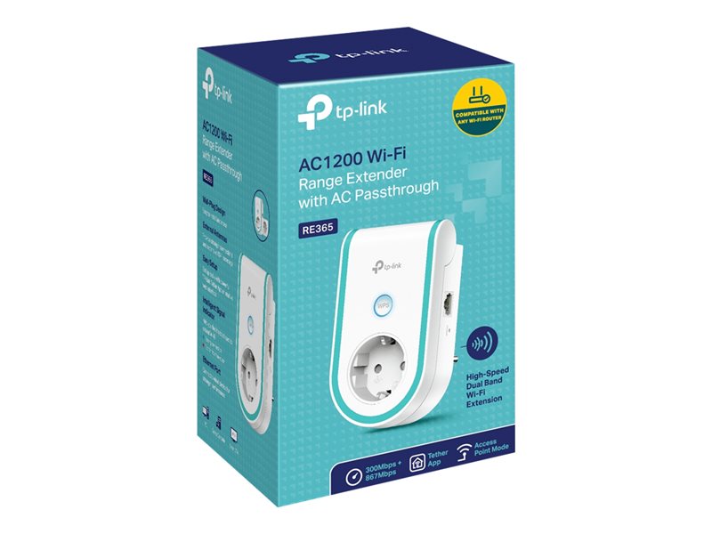 TP-Link RE365 - Extension de porte Wifi - GigE - Wi-Fi 5 - 2.4 GHz, 5 GHz