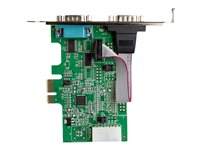 Startech 2-port PCI Express RS232 Serial Adapter Card, PCIe RS232 Serial Host Controller Card, PCIe to Dual Serial DB9 COM Po