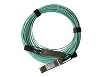 Startech MSA Uncoded Compatible 15m/49.2ft 40G QSFP+ to QSFP+ AOC Cable, 40 GbE QSFP+ Active Optical Fiber, 40 Gbps QSFP Plus/Transceiver Module Cable, 40GE QSFP+ Active Optical Cable - Lifetime Warranty (QSFP40GAO15M) - 40GBase direct attach cable - 15 m - 15 m - black